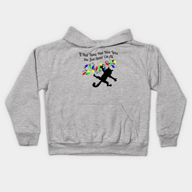 If That Thing Had Nine Lives Kids Hoodie by klance